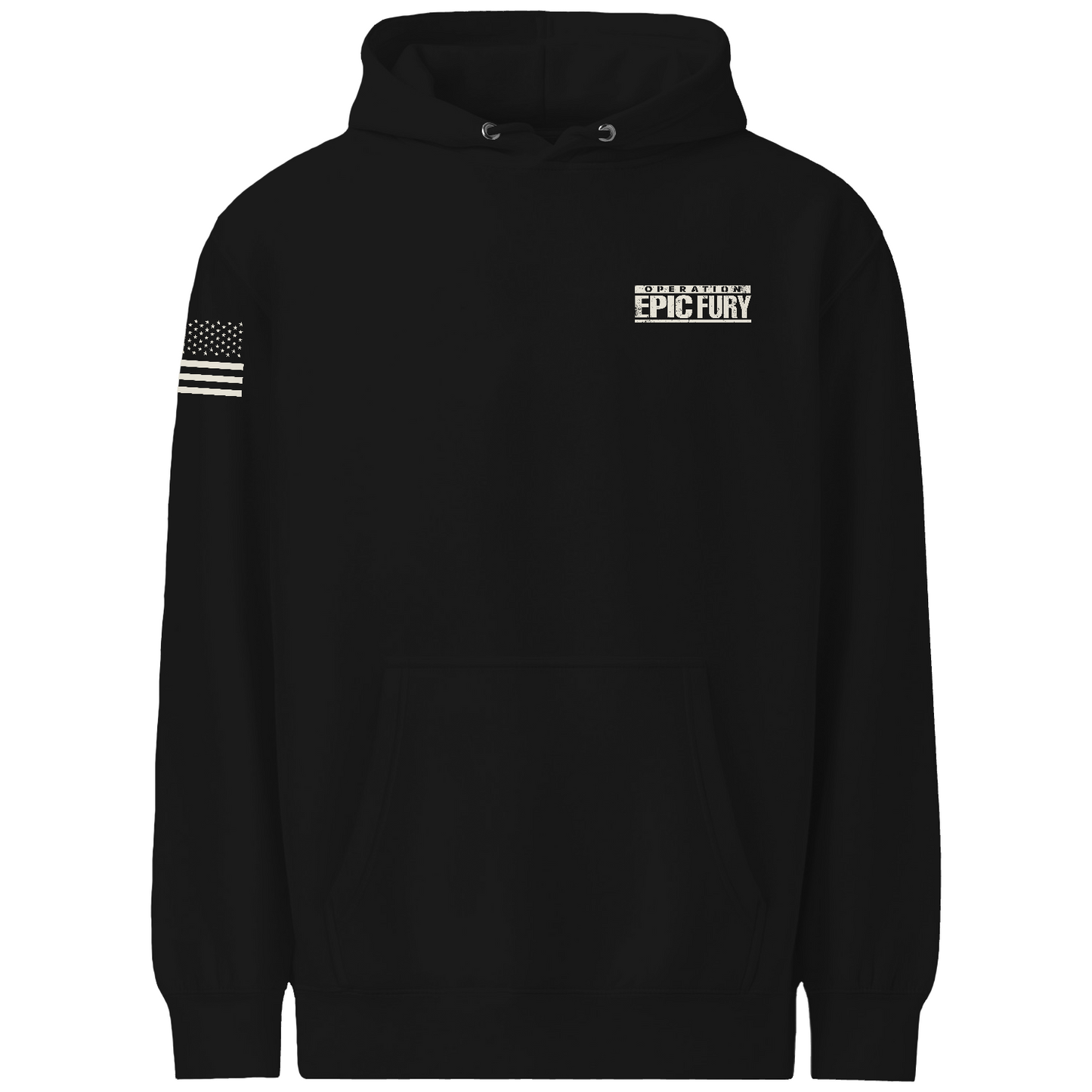 Operation Epic Fury Comfort Unisex Hooded Sweatshirt - Stealth