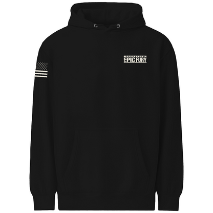Operation Epic Fury Comfort Unisex Hooded Sweatshirt - Stealth