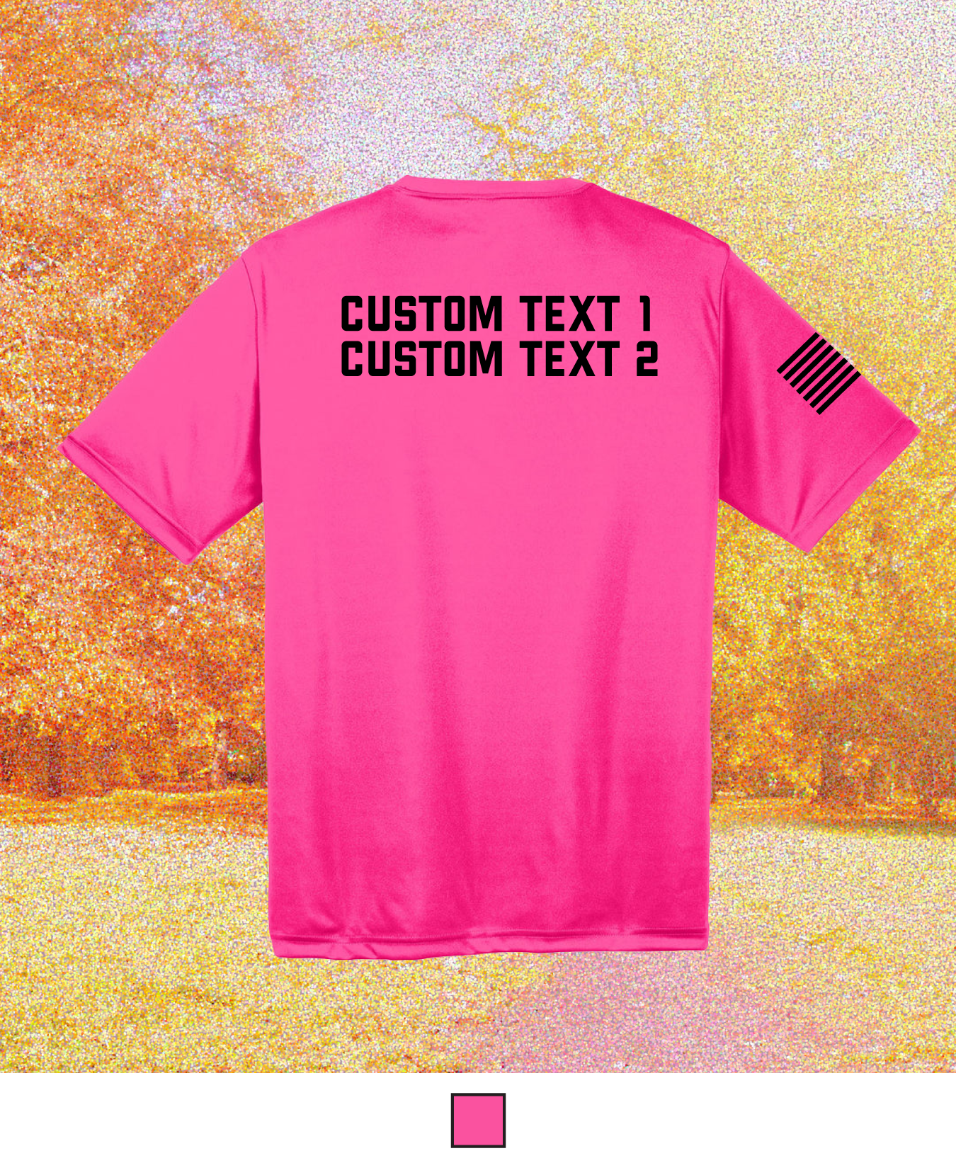 CUSTOM Breast Cancer Awareness Month Hi-Tech Performance Unisex SS Tee - Real Men Wear Pink