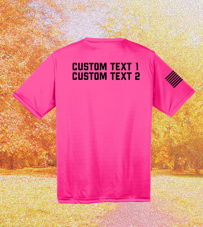 CUSTOM Breast Cancer Awareness Month Hi-Tech Performance Unisex SS Tee - Real Men Wear Pink