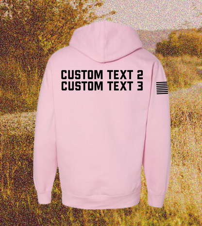 CUSTOM Breast Cancer Awareness Month Comfort Unisex Hooded Sweatshirt - Real Men Wear Pink