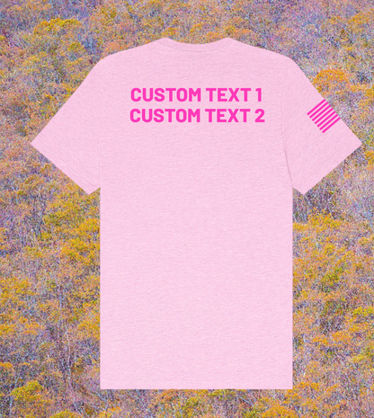 CUSTOM Breast Cancer Awareness Month Comfort Unisex Cotton Blend SS Tee - Bomb Cancer