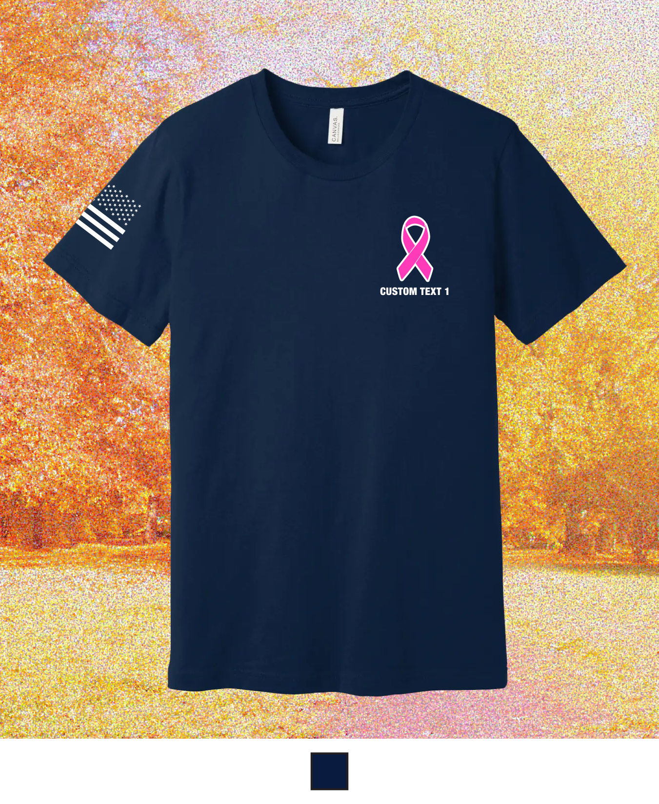 CUSTOM Breast Cancer Awareness Month Comfort Unisex Cotton SS Tee - Fire Department