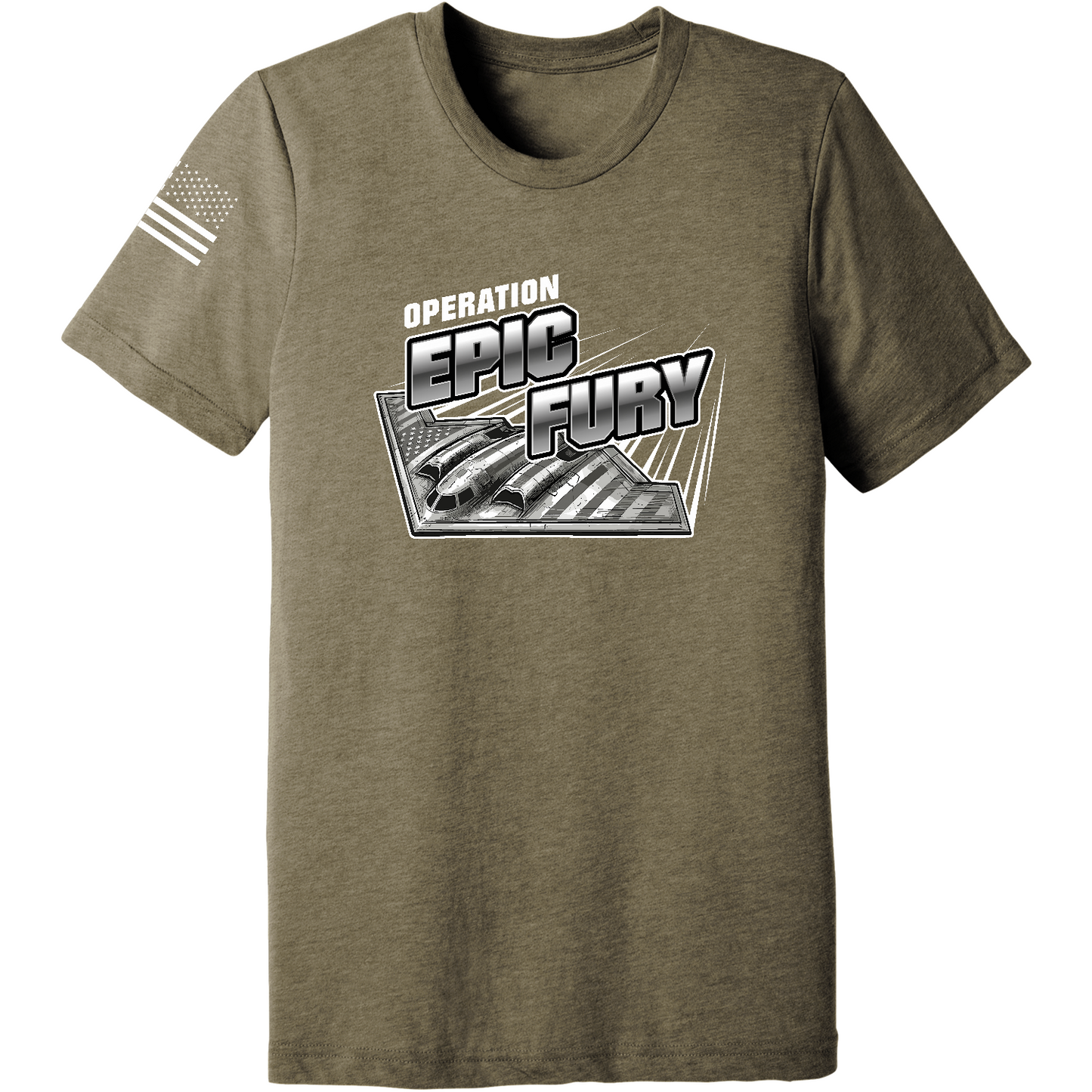 CUSTOM Operation Epic Fury Comfort Unisex Triblend SS Tee - Supersonic