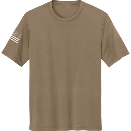Emblem Basics Hi-Tech SS Performance Tee - White Flag