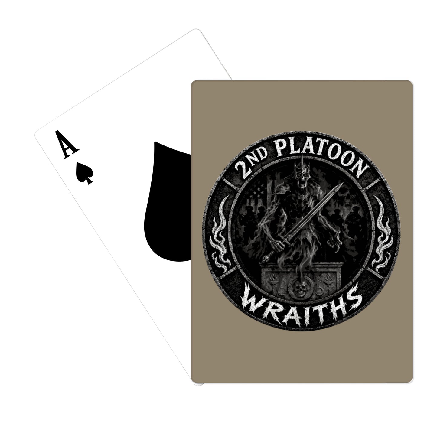 2nd PLT, C co, 1-63 AR BN Playing Cards -  xtqbwp