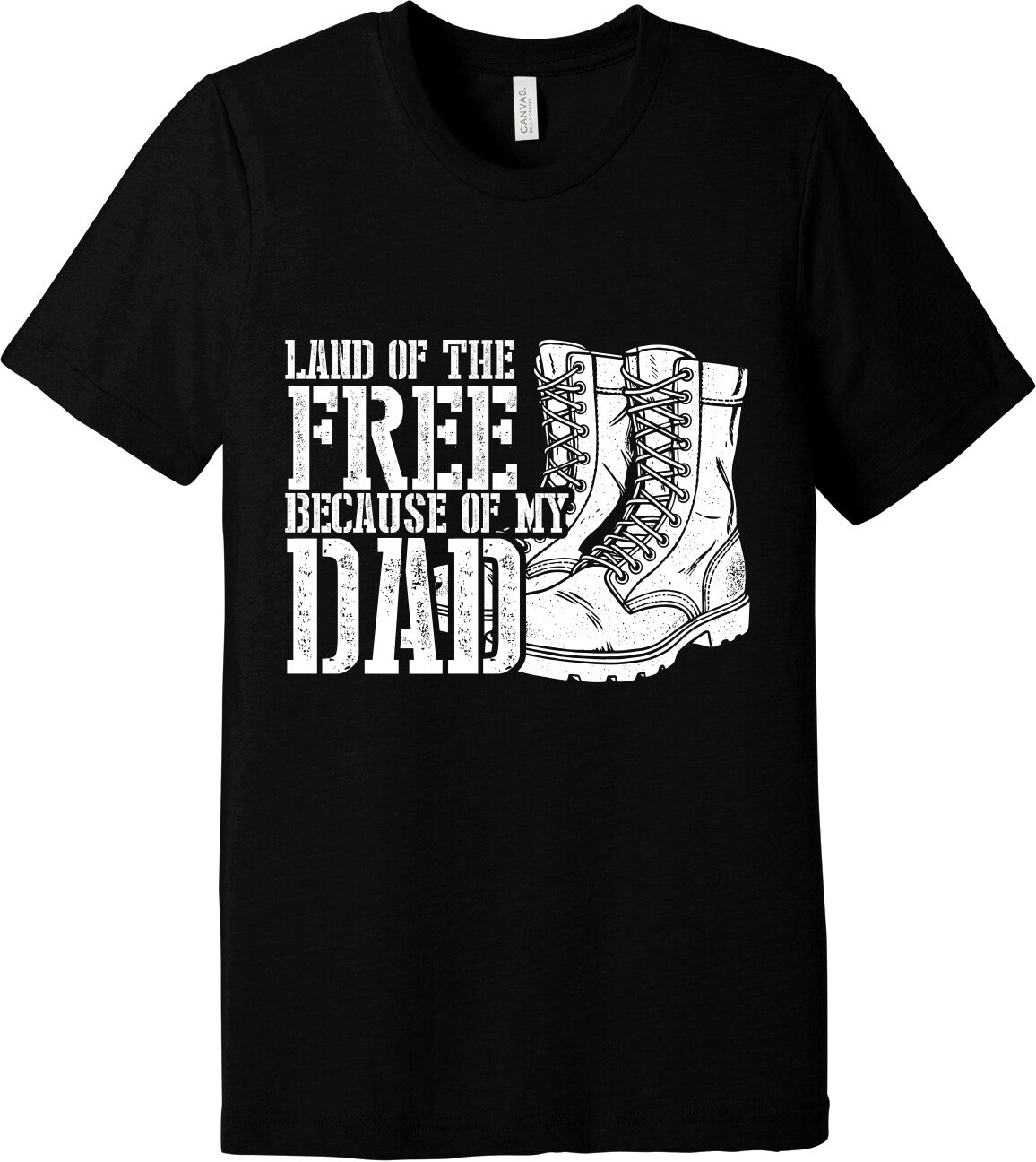 Emblem Comfort Unisex Triblend SS Tee - Because of Dad