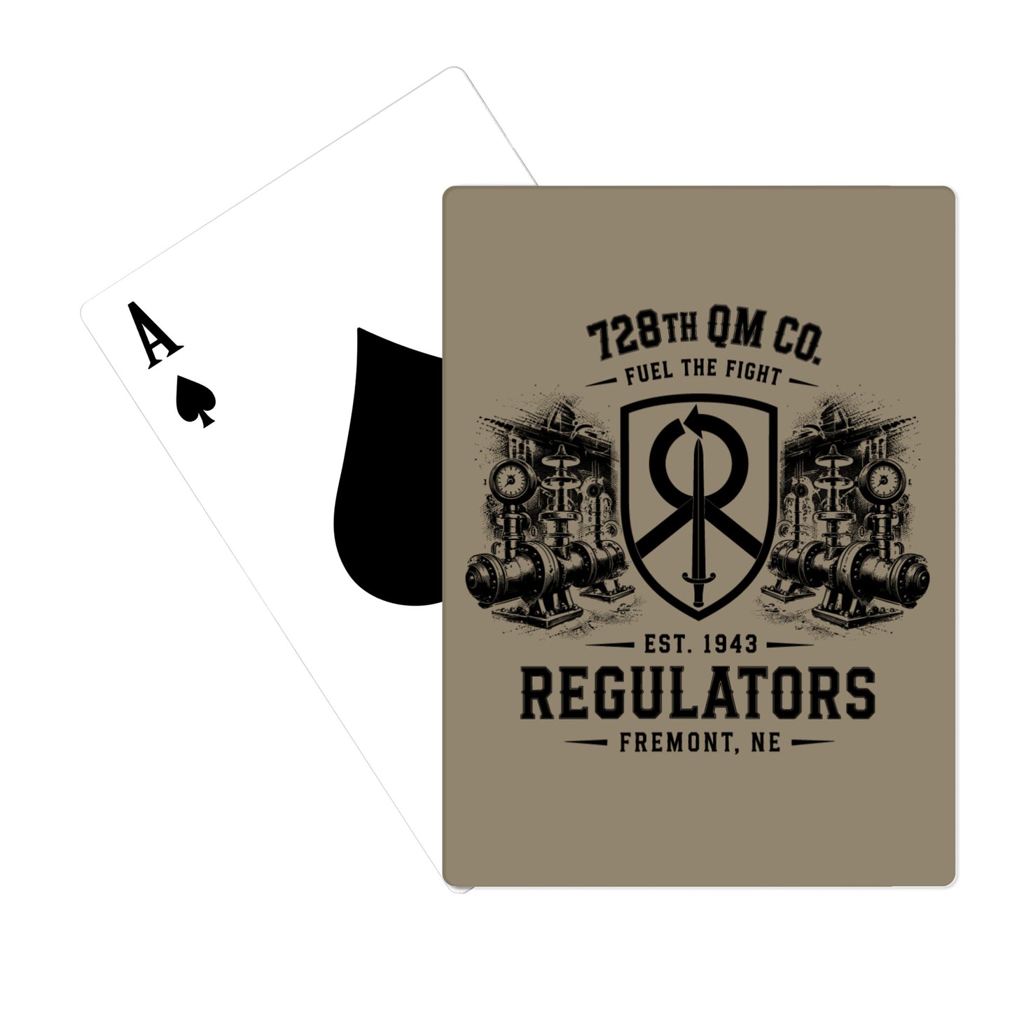728th QM Co Playing Cards - m7v4oS