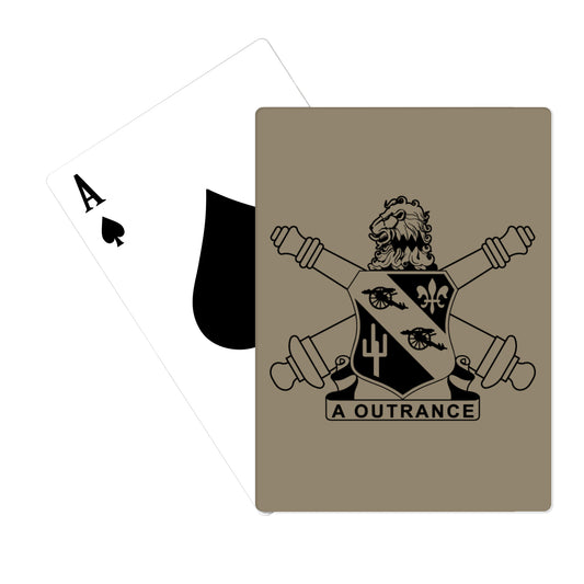 3D Battalion 112TH Field Artillery Regiment Playing Cards - 8FNM4h