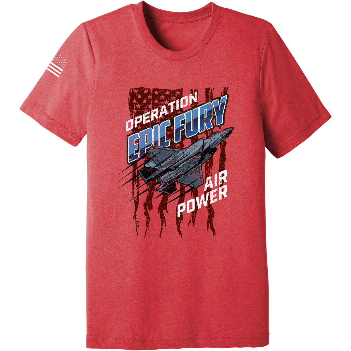 CUSTOM Operation Epic Fury Comfort Unisex Triblend SS Tee - Stealth
