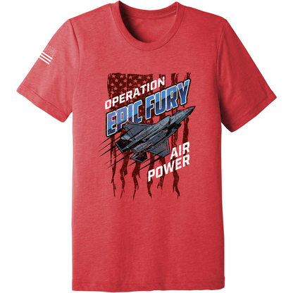 CUSTOM Operation Epic Fury Comfort Unisex Triblend SS Tee - Stealth