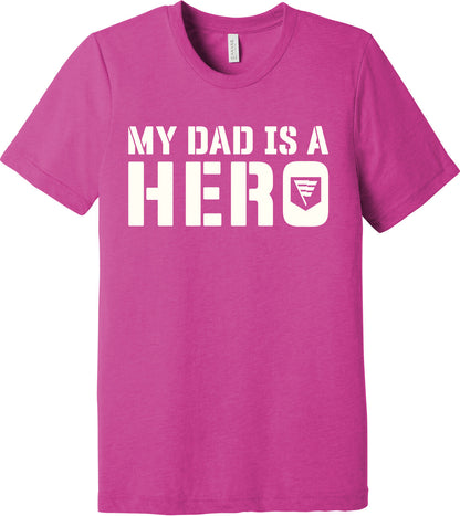 Emblem Comfort Unisex Triblend SS Tee - My Dad is a Hero