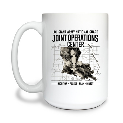 LAARNG JOC 15 oz White Ceramic Mug - QHWNbq