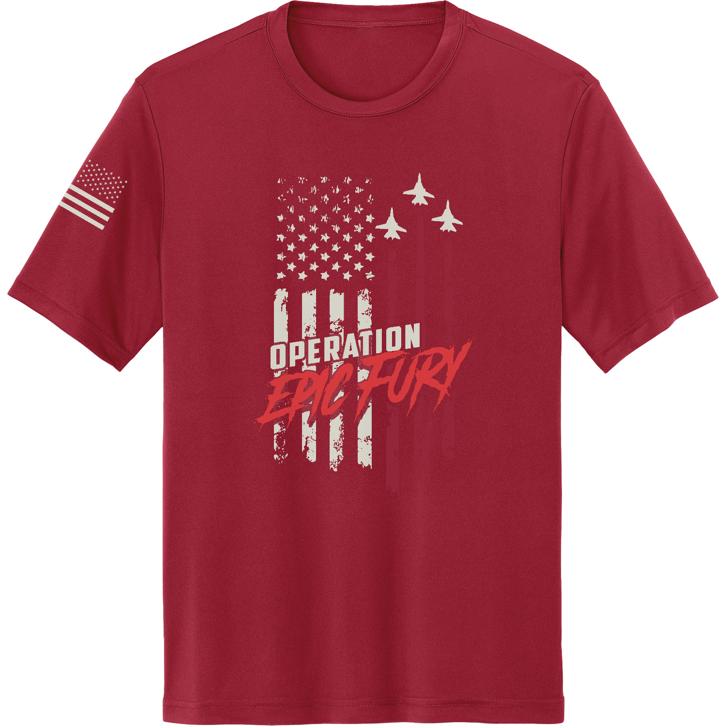 CUSTOM Operation Epic Fury Hi-Tech SS Performance Tee - Flag