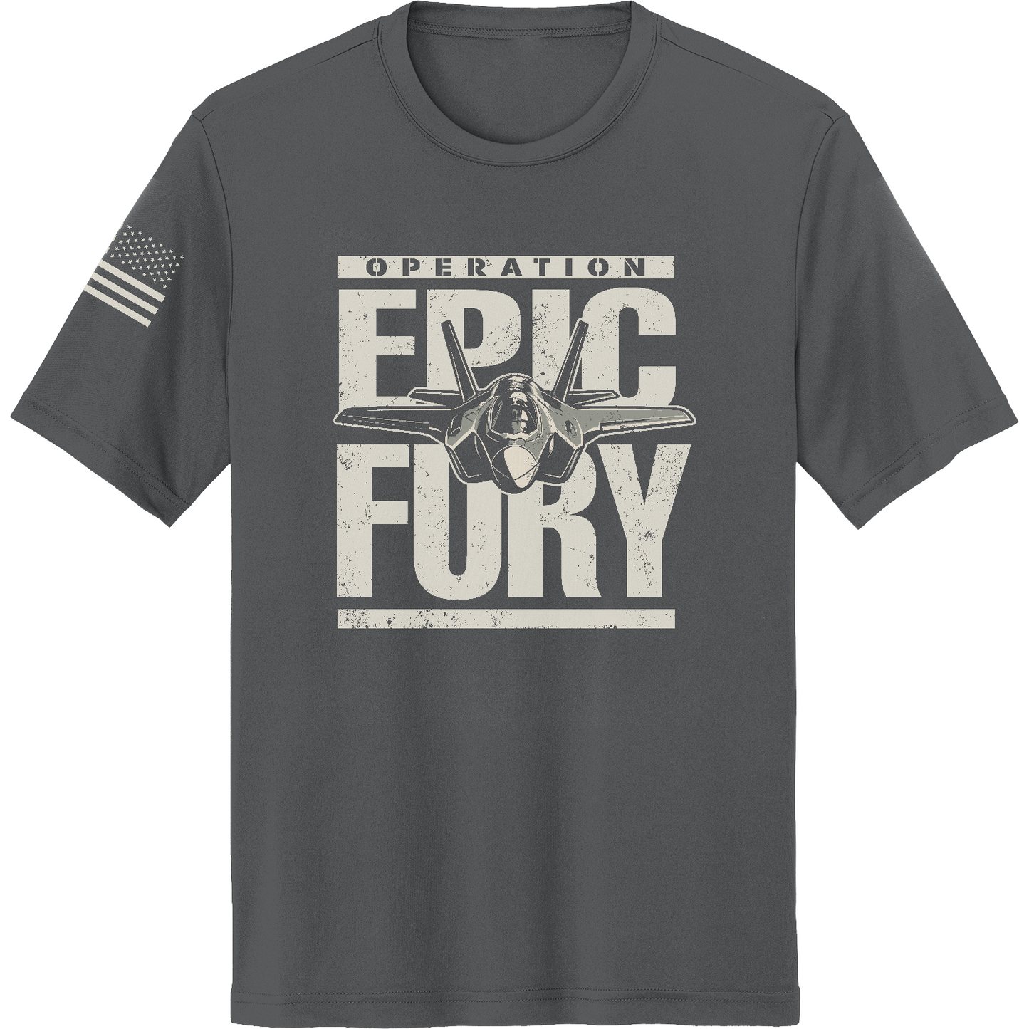 Operation Epic Fury Hi-Tech SS Performance Tee - Plane