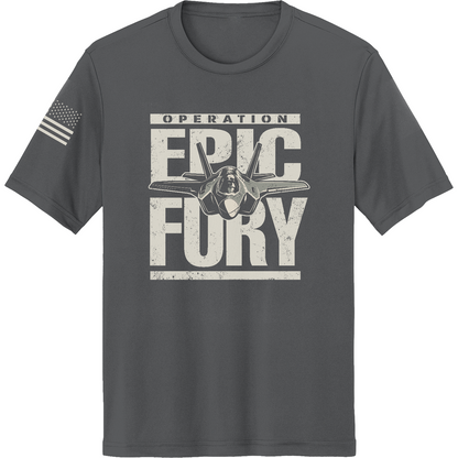 Operation Epic Fury Hi-Tech SS Performance Tee - Plane