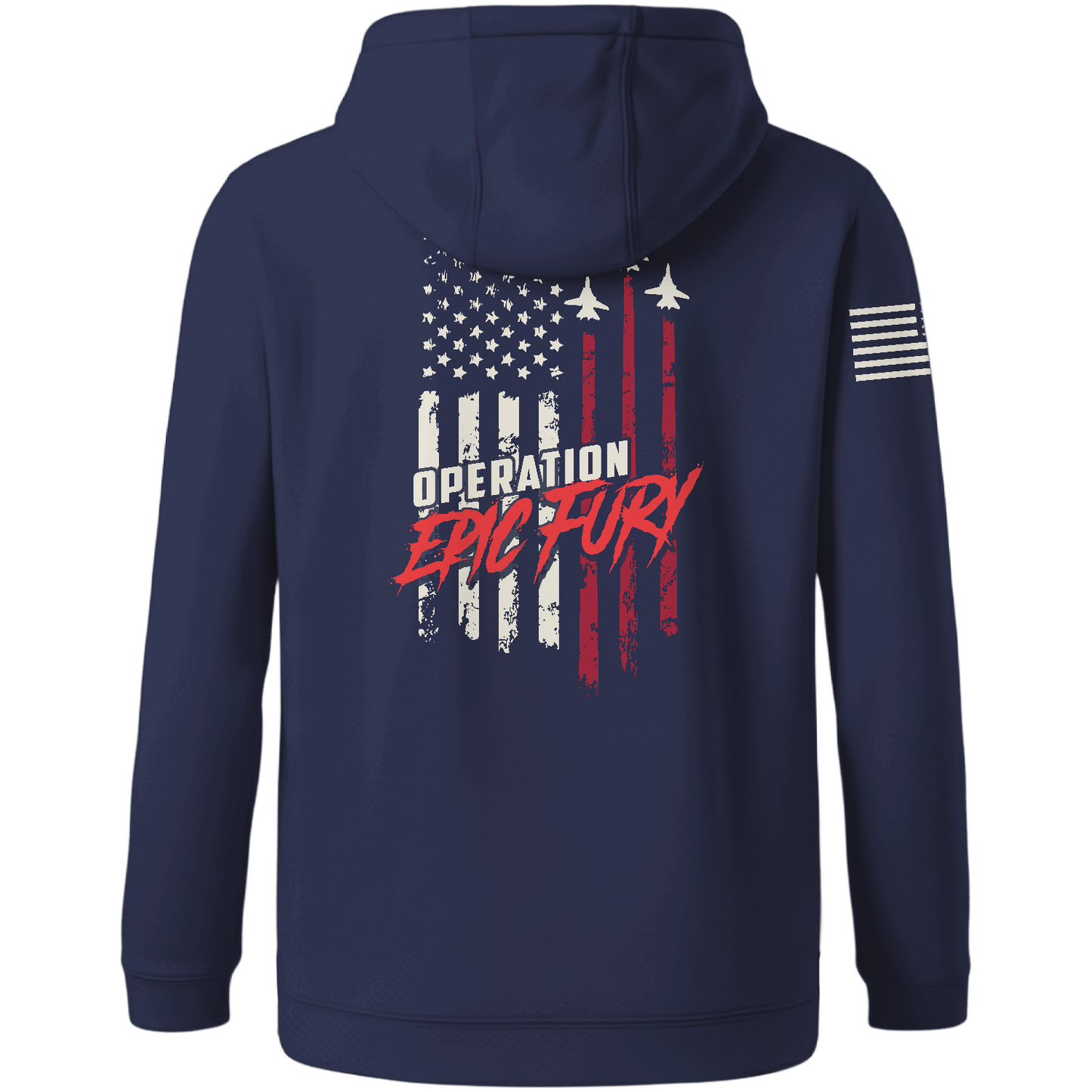 Operation Epic Fury Hi-Tech Performance Hoodie - Flag