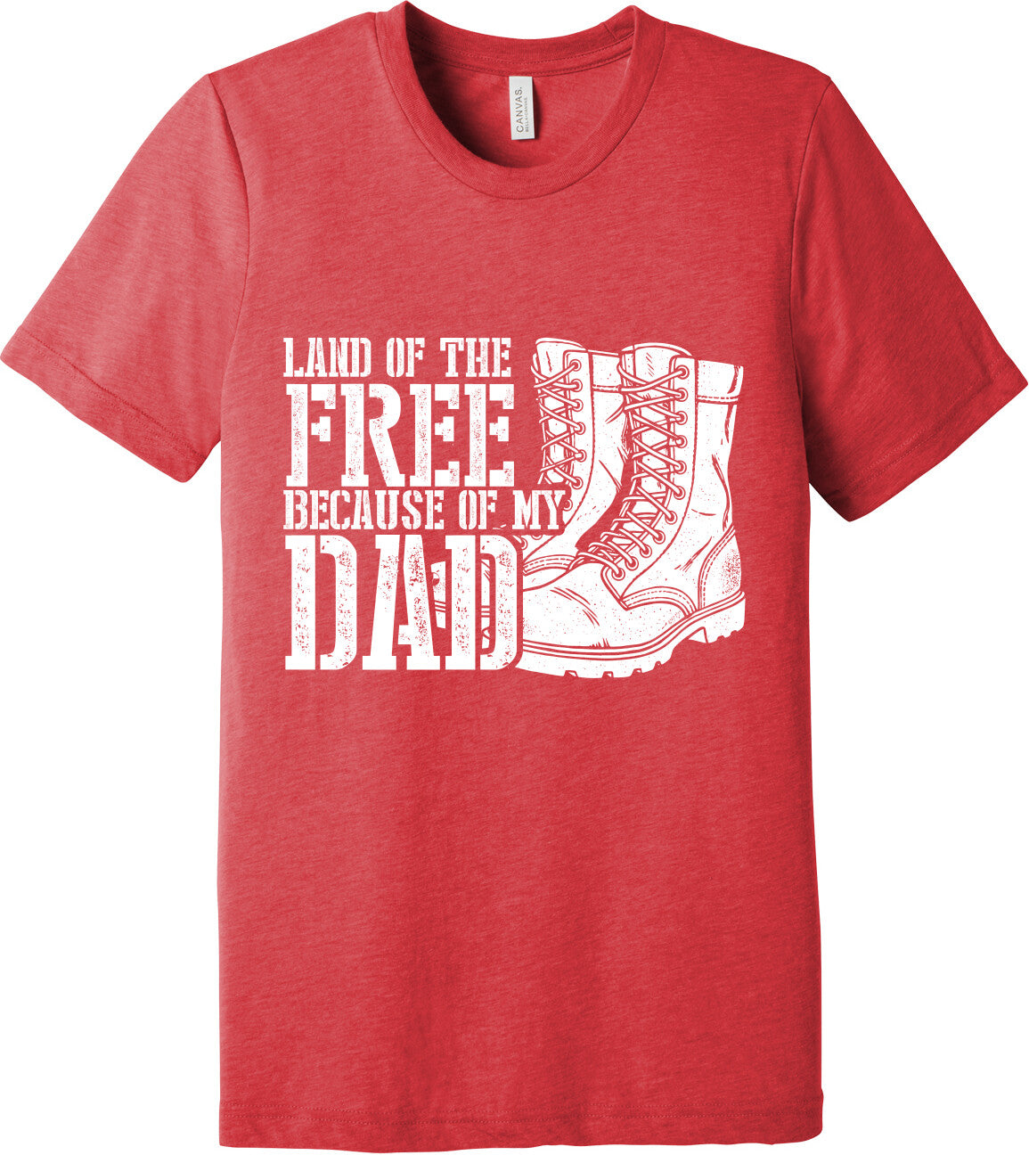 Emblem Comfort Unisex Triblend SS Tee - Because of Dad