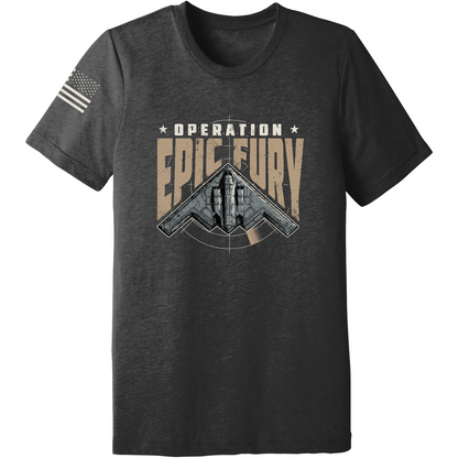 Operation Epic Fury Comfort Unisex Triblend SS Tee - Stealth