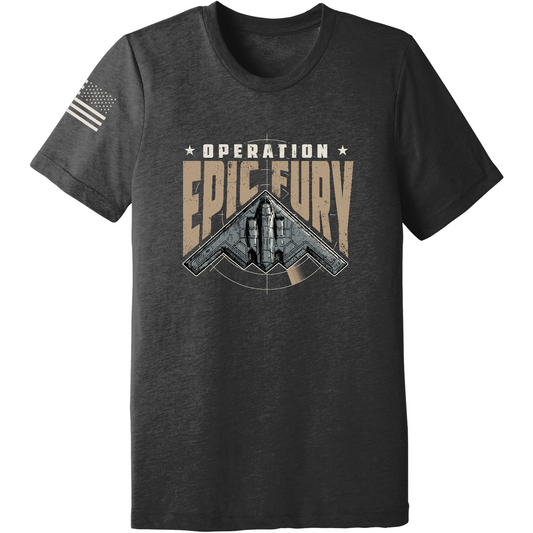 Operation Epic Fury Comfort Unisex Triblend SS Tee - Stealth