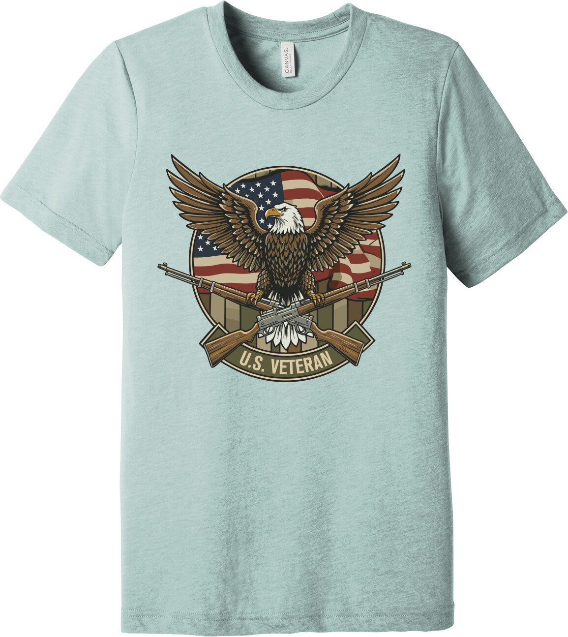 Emblem Comfort Unisex Triblend SS Tee - U.S. Veteran