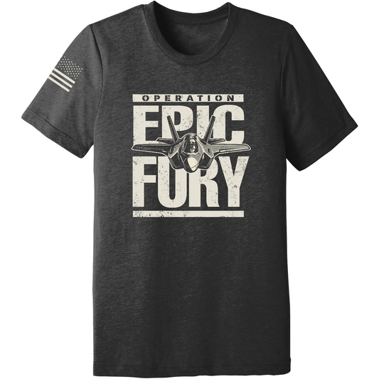 CUSTOM Operation Epic Fury Comfort Unisex Triblend SS Tee - Plane