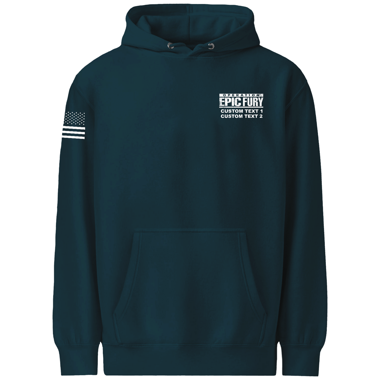 CUSTOM Operation Epic Fury Comfort Unisex Hooded Sweatshirt - Supersonic