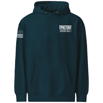 CUSTOM Operation Epic Fury Comfort Unisex Hooded Sweatshirt - Supersonic