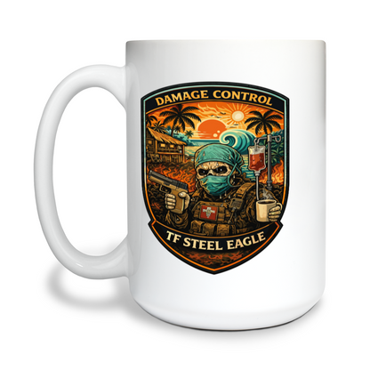 Island Time 15 oz White Ceramic Mug - kaxNbQ