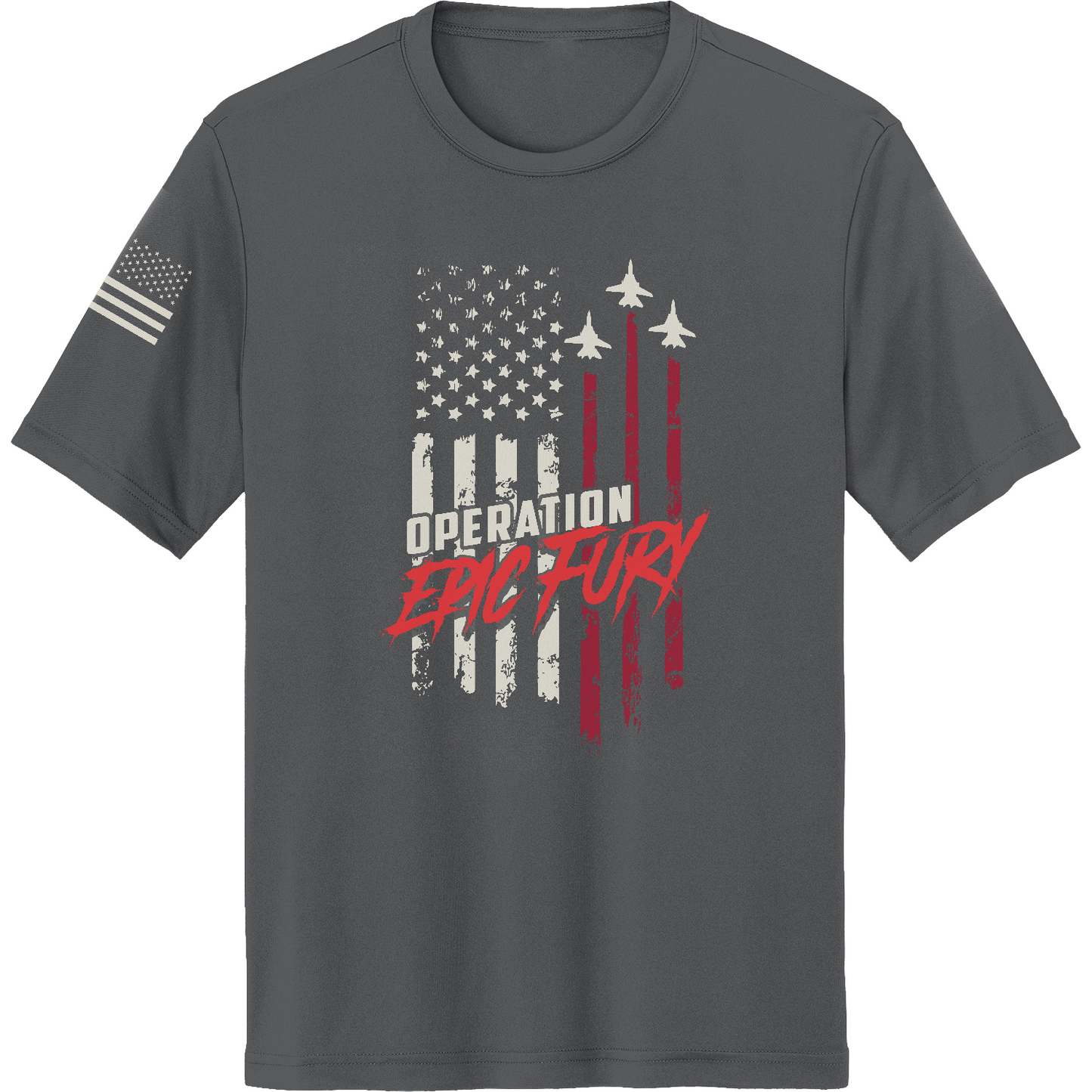 CUSTOM Operation Epic Fury Hi-Tech SS Performance Tee - Flag