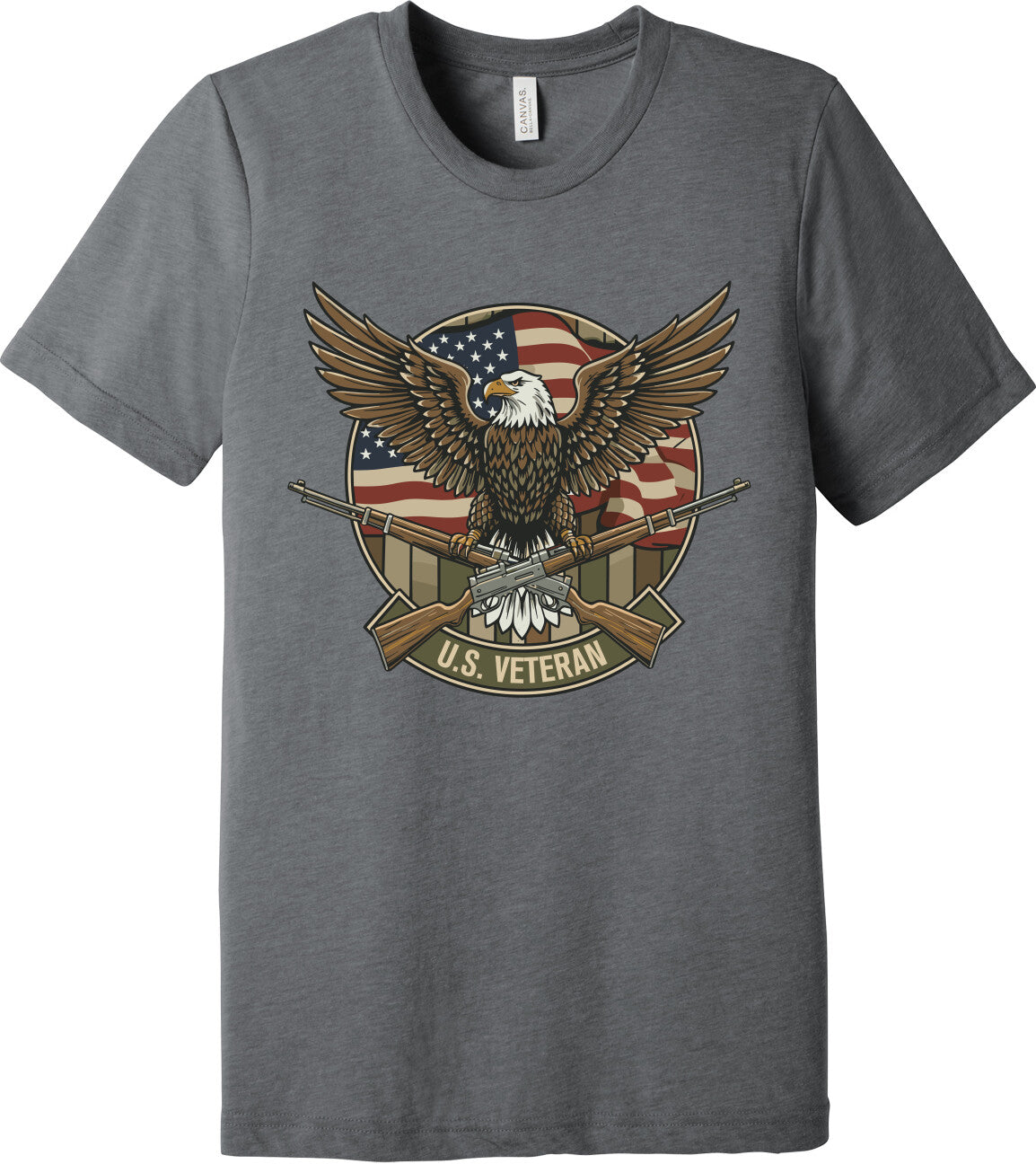 Emblem Comfort Unisex Triblend SS Tee - U.S. Veteran