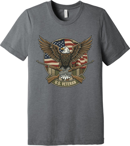 Emblem Comfort Unisex Triblend SS Tee - U.S. Veteran