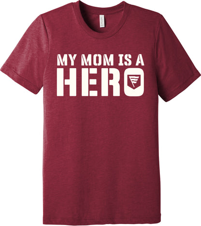 Emblem Comfort Unisex Triblend SS Tee - My Mom is a Hero