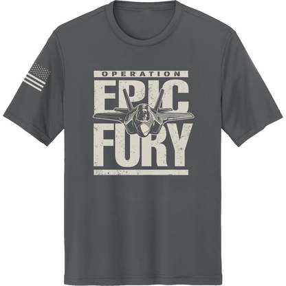 CUSTOM Operation Epic Fury Hi-Tech SS Performance Tee - Plane