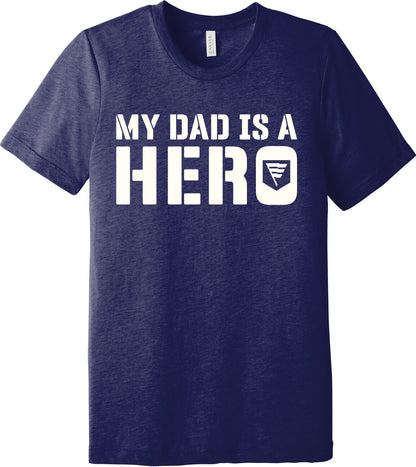 Emblem Comfort Unisex Triblend SS Tee - My Dad is a Hero