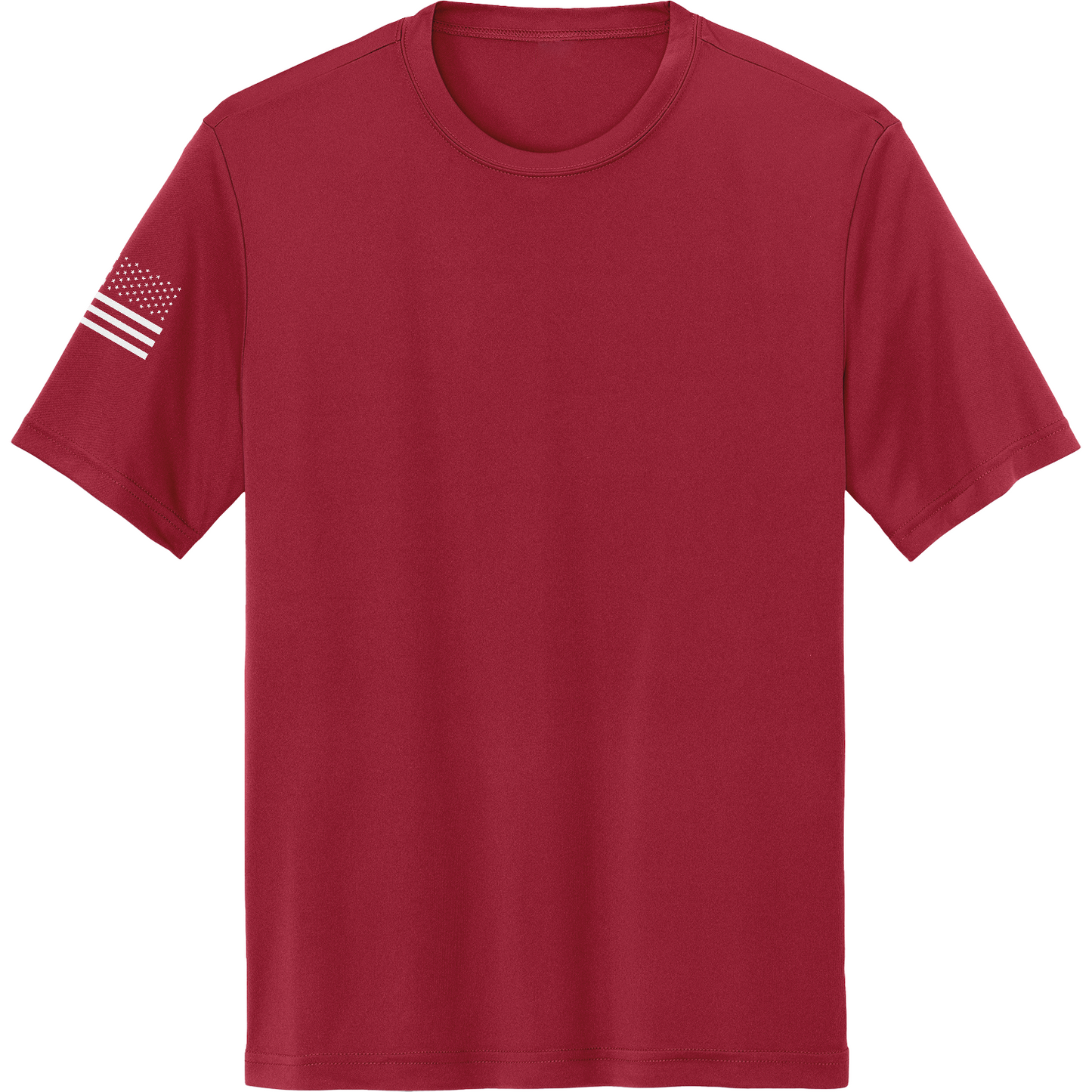 Emblem Basics Hi-Tech SS Performance Tee - White Flag