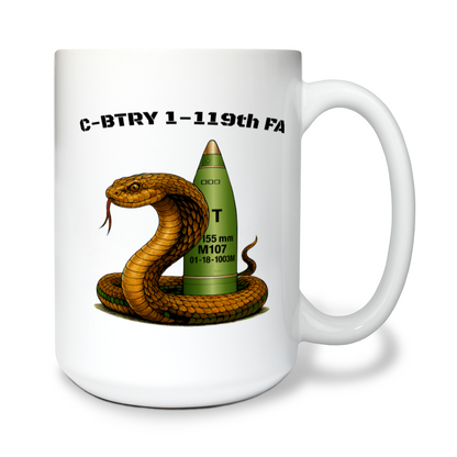 C-BTRY 1-119th FA Ceramic Mug - fXbxQH