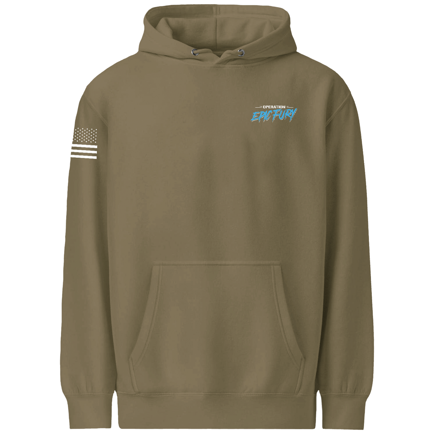 Operation Epic Fury Comfort Unisex Hooded Sweatshirt - Blueprint