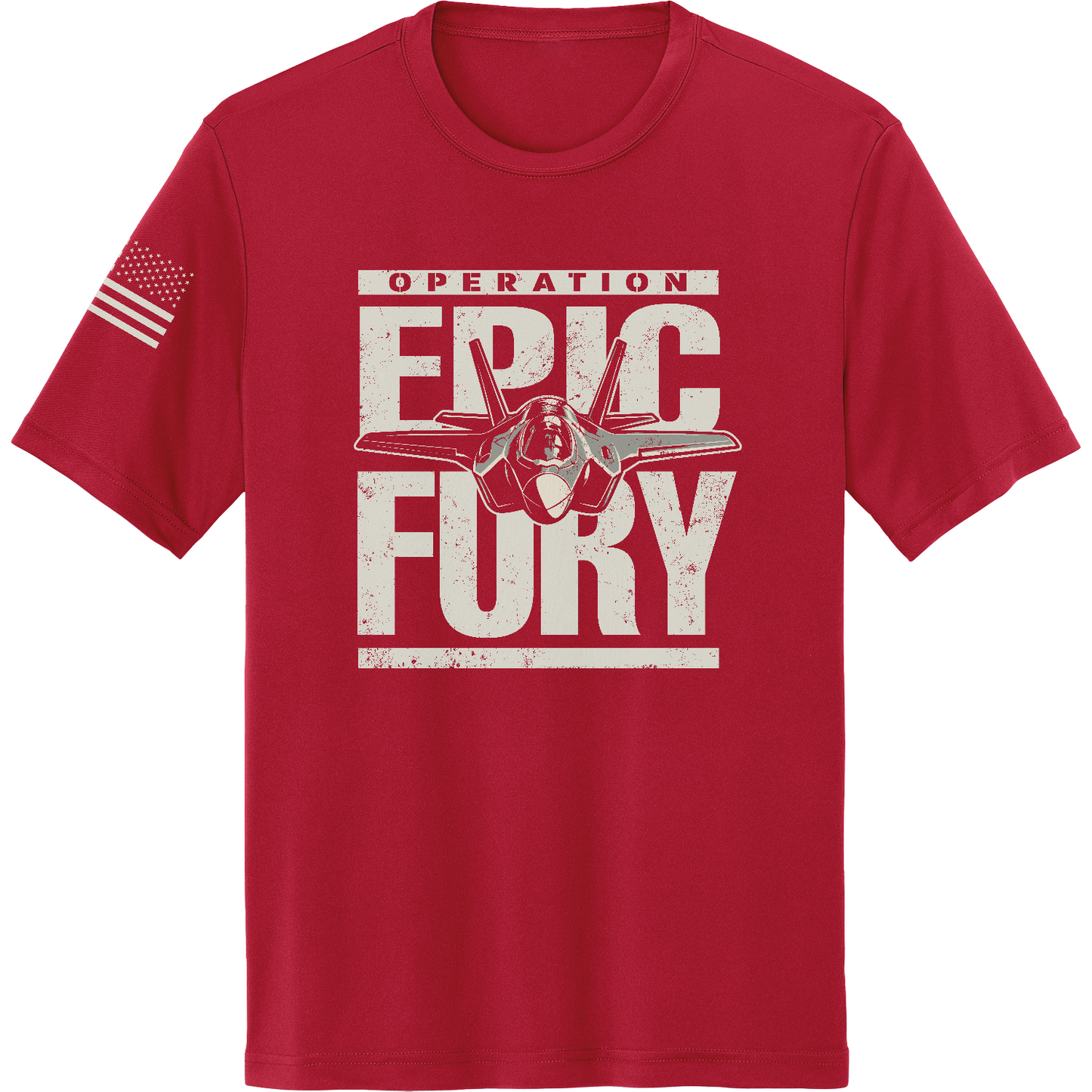 CUSTOM Operation Epic Fury Hi-Tech SS Performance Tee - Plane