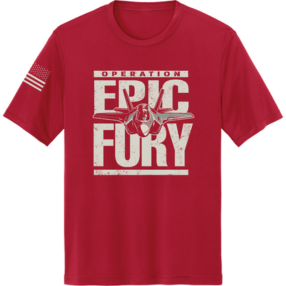 CUSTOM Operation Epic Fury Hi-Tech SS Performance Tee - Plane