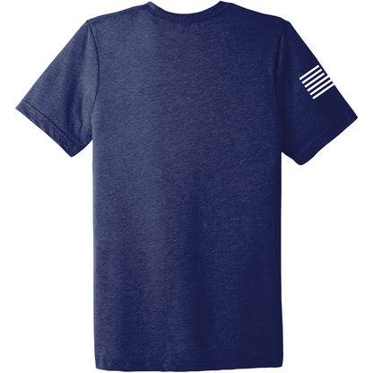 Emblem Basics Comfort Unisex Triblend SS Tee - White Flag