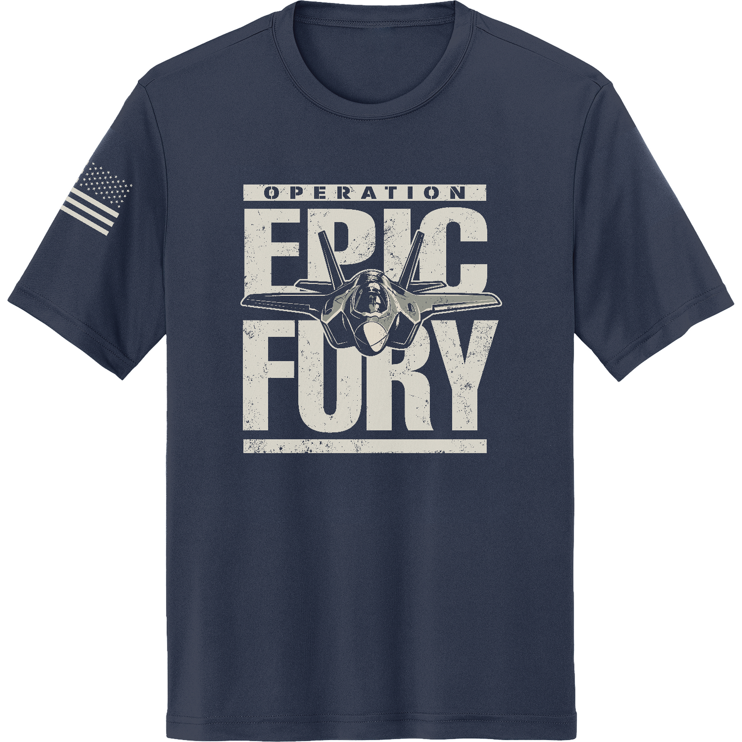 Operation Epic Fury Hi-Tech SS Performance Tee - Plane