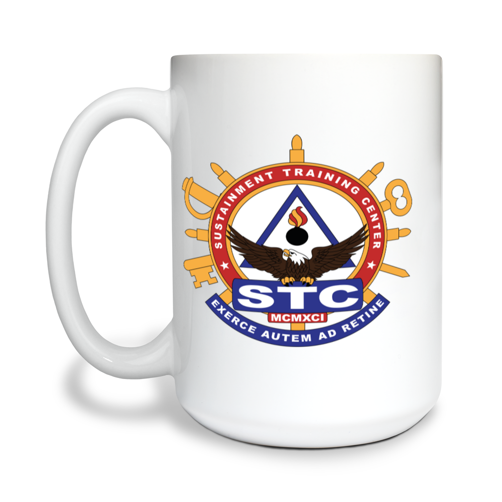 Sustainment Training Center Fundraising Collection 15 oz White Ceramic Mug - thBZTE