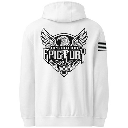 CUSTOM Operation Epic Fury Comfort Unisex Hooded Sweatshirt - Eagle