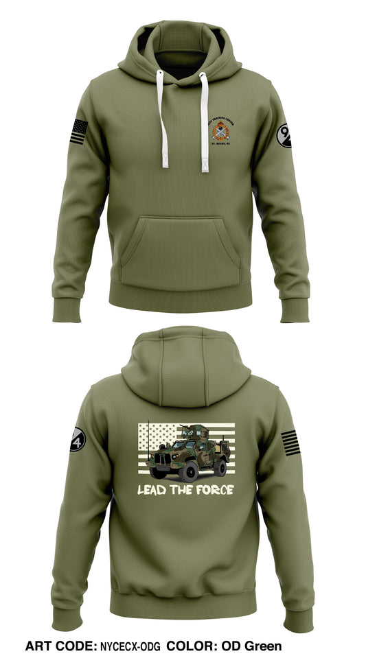 JLTV Training Center Store 1  Core Men's Hooded Performance Sweatshirt - NYCECX-ODG