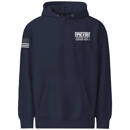 CUSTOM Operation Epic Fury Comfort Unisex Hooded Sweatshirt - Supersonic
