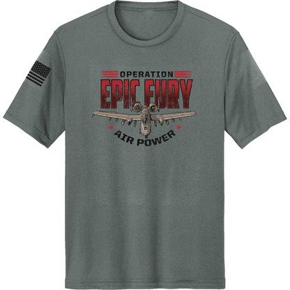 CUSTOM Operation Epic Fury Hi-Tech SS Performance Tee - Thunder