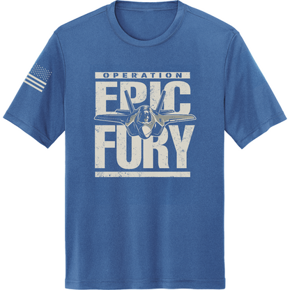 Operation Epic Fury Hi-Tech SS Performance Tee - Plane
