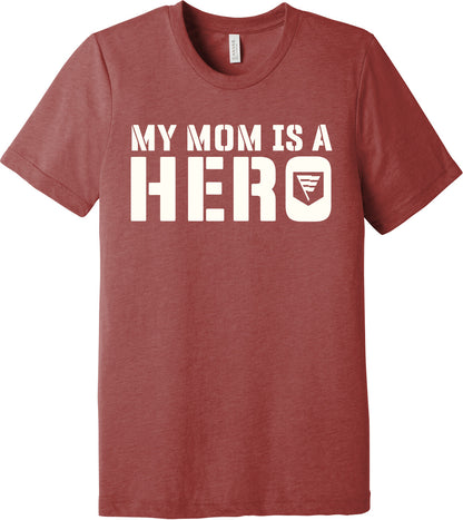 Emblem Comfort Unisex Triblend SS Tee - My Mom is a Hero