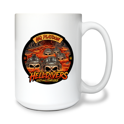 HQ Platoon 15 oz White Ceramic Mug - 5CtYvL